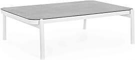 Gartencouchtisch Florencia aus Aluminium und Glas, 