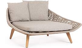 Gartendaybed Tamires aus Teakholz, modern