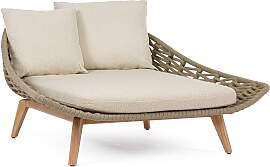 Gartendaybed Tamires - Teakholz Natur,