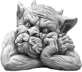 gartendekoparadies.de Gargoyle Büste Links,