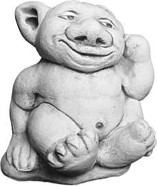 gartendekoparadies.de Massive Steinfigur XXL Troll 
