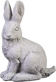gartendekoparadies.de Sitzender Hase, Steinfigur,