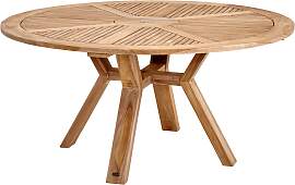 Gartenesstisch Circus aus Teak, modern, rund,
