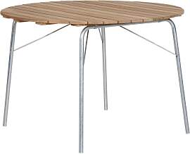 Gartenesstisch Classic aus Teakholz, modern rund,