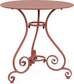 Gartenesstisch Etienne aus Metall, klassisch rund, 