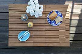 Gartenesstisch Klapptisch Samoa aus Teakholz,