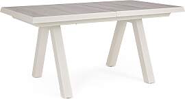 Gartenesstisch Krion aus Aluminium und Keramik,