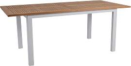 Gartenesstisch Lyon aus Aluminium und Teak,