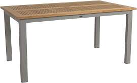 Gartenesstisch Lyon aus Teakholz und Aluminium,