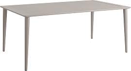 Gartenesstisch Nimes aus Aluminium, modern, beige, 