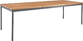 Gartenesstisch Nox aus Aluminium und Bambus,