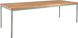 Gartenesstisch Nox aus Aluminium und Bambus,