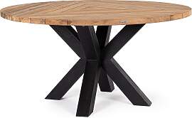 Gartenesstisch Roderick aus recyceltem Teakholz,