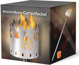Gartenfackel für draußen Motiv Feuer 1x