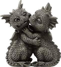 Gartenfigur Gartendrache - Modell Loves klein -