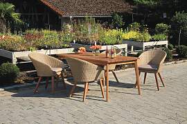 Gartengarnitur 5-tlg. Holz/