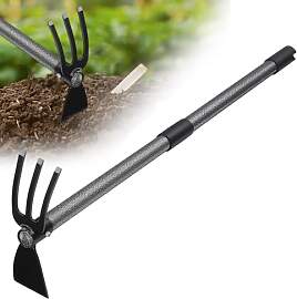 Gartenhacke, 114cm 2-in-1 Hacke Gartenwerkzeug