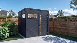 Gartenhaus BERTILO "Cubus 2 anthrazit",