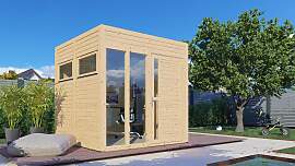 Gartenhaus BERTILO "Cubus 2 Office, in