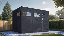 Gartenhaus BERTILO "Cubus 3 anthrazit",