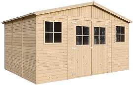 Gartenhaus Holz MIT IMPRÄGNIERTEM Boden -