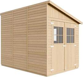 Gartenhaus Holz (mit Seitenwand) - Geräteschuppen 