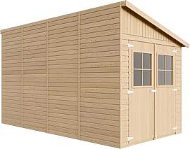 Gartenhaus Holz (mit Seitenwand) - Geräteschuppen 