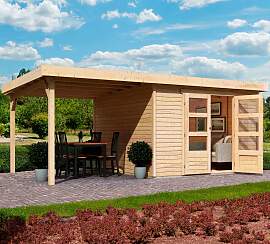 Gartenhaus KARIBU "Arnis", beige