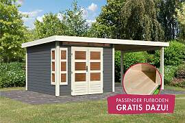 Gartenhaus KARIBU "Kolimasee 6", grau