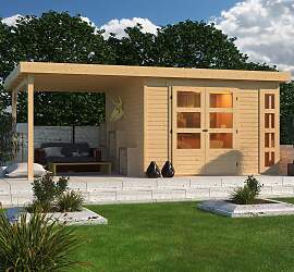 Gartenhaus KARIBU "Nordsee 6", beige