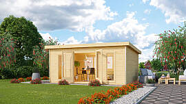 Gartenhaus KARIBU "Rabensee 4", beige