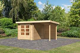 Gartenhaus KARIBU "Schloßsee 4", beige