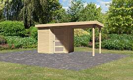 Gartenhaus KARIBU "Schwandorf 3", beige