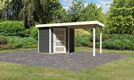 Gartenhaus KARIBU "Schwandorf 3", grau