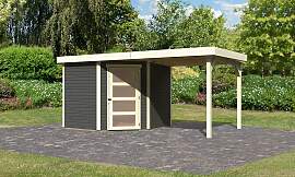 Gartenhaus KARIBU "Schwandorf 5", grau