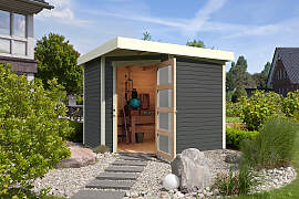 Gartenhaus KARIBU "Schwandorf 5", grau