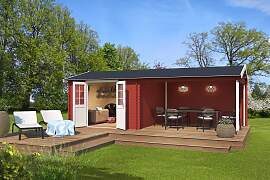 Gartenhaus LASITA MAJA "Amarillo", rot