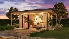 Gartenhaus LASITA MAJA "DOMEO 4 LOGGIA", 