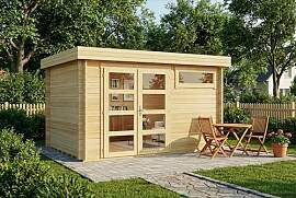 Gartenhaus Leandro-28 mit Fußboden aus Holz,