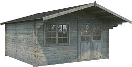 Gartenhaus PALMAKO "B_ritta", grau, ohne 