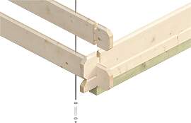Gartenhaus SKANHOLZ "Como 2", beige