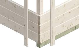 Gartenhaus SKANHOLZ "Utrecht", beige