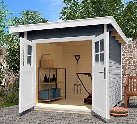 Gartenhaus WEKA "179 Gr.1", grau (grau,