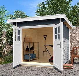 Gartenhaus WEKA "179 Gr.3", grau (grau,