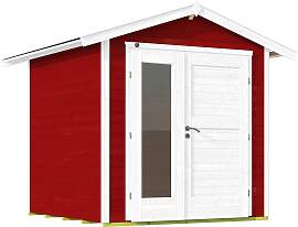 Gartenhaus WEKA "224 A", rot (rot,