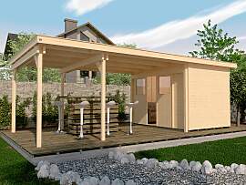 Gartenhaus WEKA "225 B Gr.1", beige