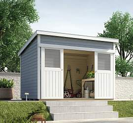 Gartenhaus WEKA "225 Gr.2", grau (grau,