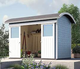 Gartenhaus WEKA "228", grau (grau,