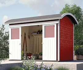Gartenhaus WEKA "228", rot (schwedenrot, 