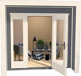 Gartenhaus WEKA "263 Gr.1", grau (grau,